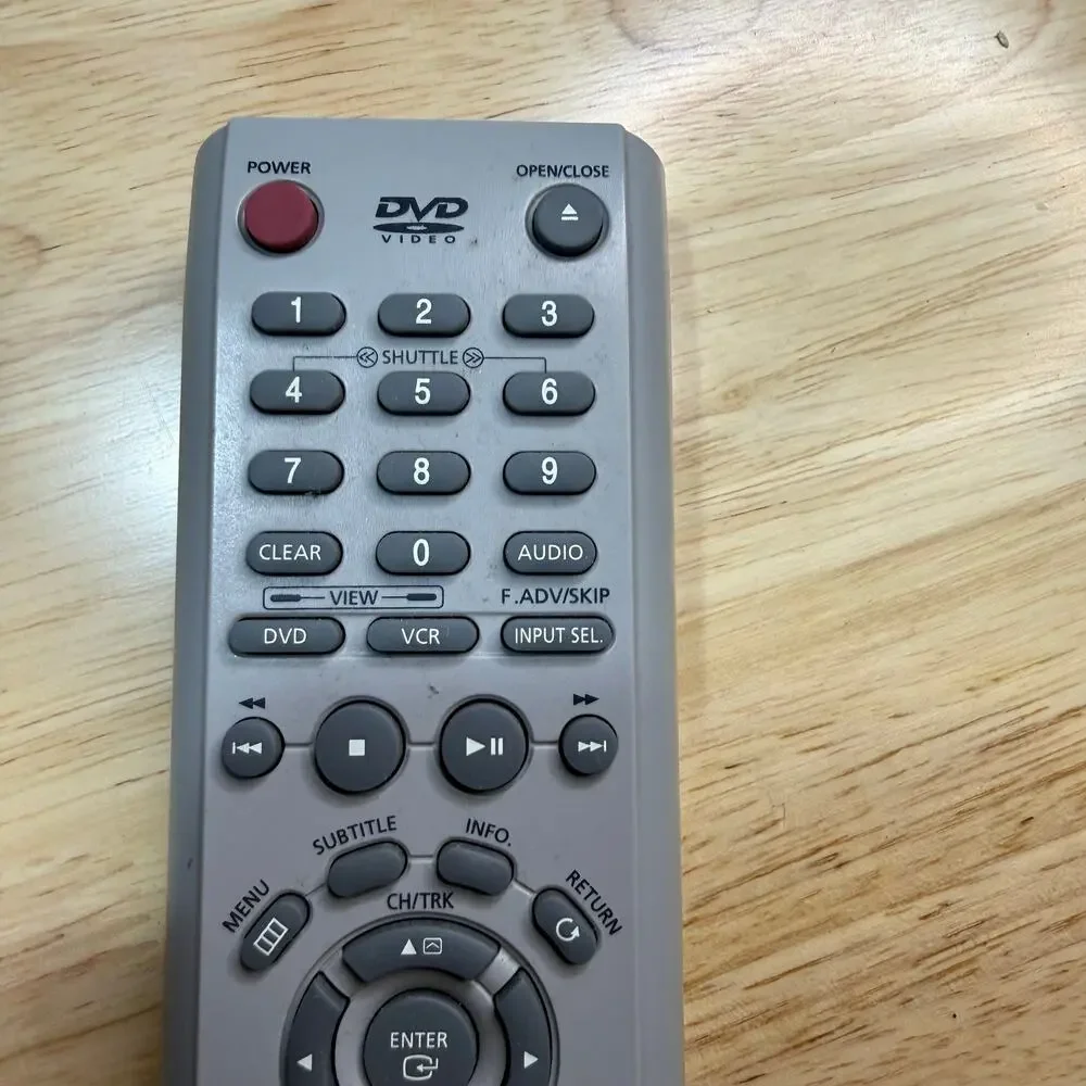 Samsung DVD VHS Remote Control Controller Grey 000218 WORKING! FAST SHIPPING